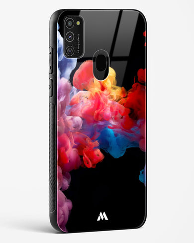 Darker than Night Ink Burst Glass Case Phone Cover-(Samsung)