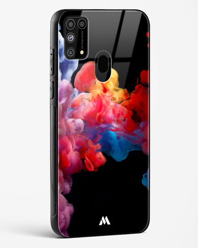 Darker than Night Ink Burst Glass Case Phone Cover-(Samsung)