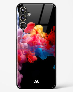 Darker than Night Ink Burst Glass Case Phone Cover (Samsung)