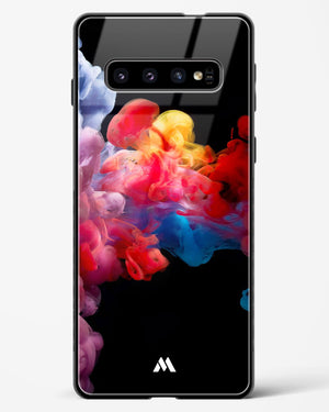 Darker than Night Ink Burst Glass Case Phone Cover (Samsung)