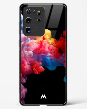 Darker than Night Ink Burst Glass Case Phone Cover (Samsung)