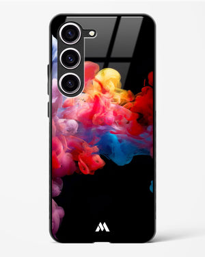 Darker than Night Ink Burst Glass Case Phone Cover (Samsung)