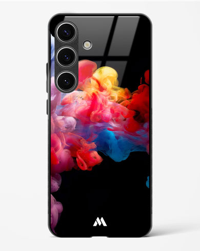 Darker than Night Ink Burst Glass Case Phone Cover (Samsung)