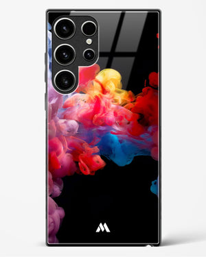 Darker than Night Ink Burst Glass Case Phone Cover (Samsung)
