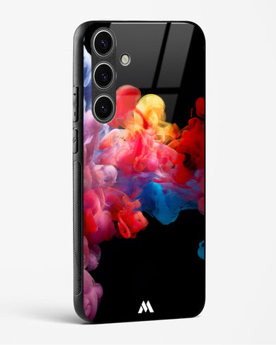 Darker than Night Ink Burst Glass Case Phone Cover (Samsung)