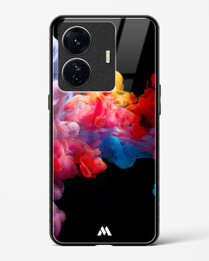 Darker than Night Ink Burst Glass Case Phone Cover (Vivo)