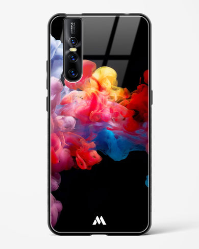 Darker than Night Ink Burst Glass Case Phone Cover (Vivo)