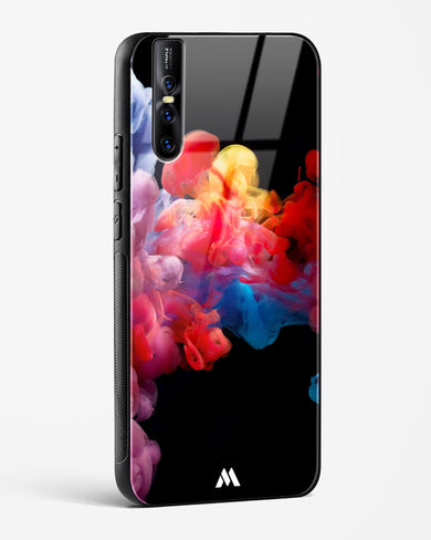 Darker than Night Ink Burst Glass Case Phone Cover (Vivo)