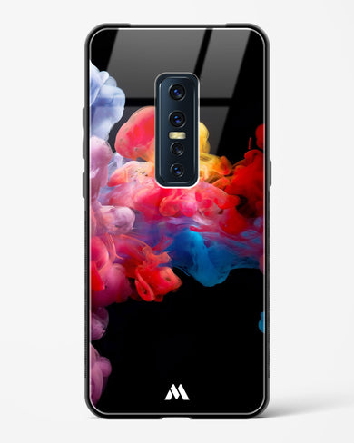 Darker than Night Ink Burst Glass Case Phone Cover (Vivo)