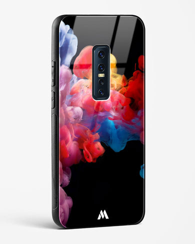 Darker than Night Ink Burst Glass Case Phone Cover (Vivo)