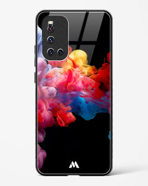 Darker than Night Ink Burst Glass Case Phone Cover (Vivo)