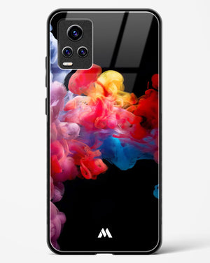 Darker than Night Ink Burst Glass Case Phone Cover-(Vivo)