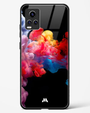 Darker than Night Ink Burst Glass Case Phone Cover (Vivo)