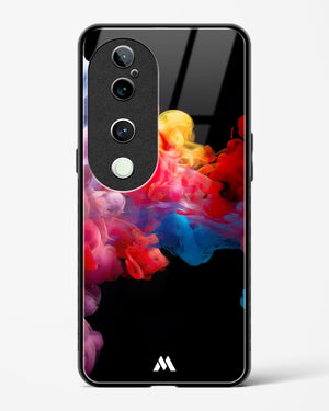 Darker than Night Ink Burst Glass Case Phone Cover (Vivo)