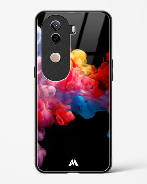 Darker than Night Ink Burst Glass Case Phone Cover (Vivo)