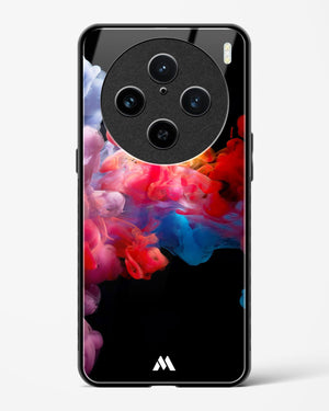 Darker than Night Ink Burst Glass Case Phone Cover (Vivo)