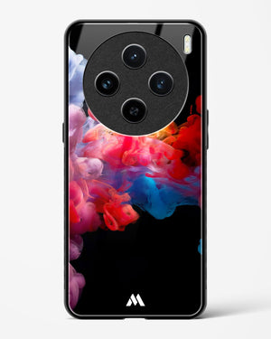 Darker than Night Ink Burst Glass Case Phone Cover (Vivo)
