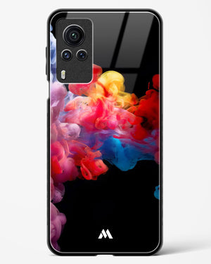 Darker than Night Ink Burst Glass Case Phone Cover (Vivo)