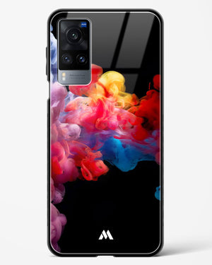 Darker than Night Ink Burst Glass Case Phone Cover-(Vivo)