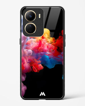 Darker than Night Ink Burst Glass Case Phone Cover-(Vivo)