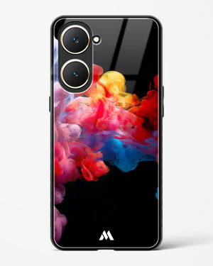 Darker than Night Ink Burst Glass Case Phone Cover (Vivo)