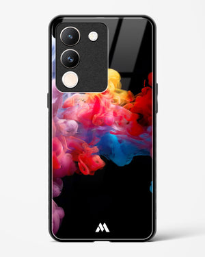 Darker than Night Ink Burst Glass Case Phone Cover (Vivo)