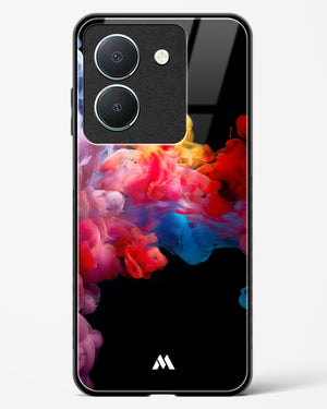 Darker than Night Ink Burst Glass Case Phone Cover-(Vivo)