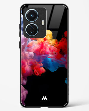 Darker than Night Ink Burst Glass Case Phone Cover (Vivo)