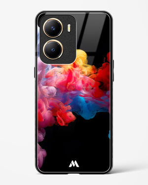 Darker than Night Ink Burst Glass Case Phone Cover-(Vivo)