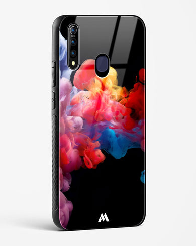 Darker than Night Ink Burst Glass Case Phone Cover (Vivo)