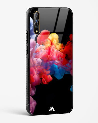 Darker than Night Ink Burst Glass Case Phone Cover (Vivo)