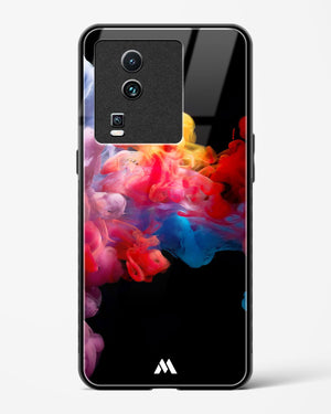 Darker than Night Ink Burst Glass Case Phone Cover-(Vivo)