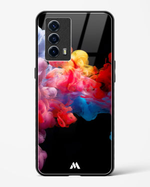 Darker than Night Ink Burst Glass Case Phone Cover (Vivo)