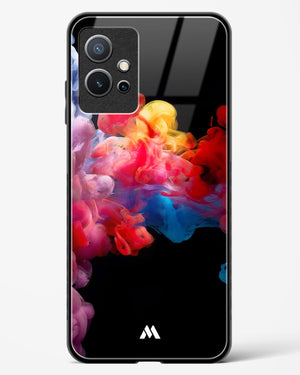 Darker than Night Ink Burst Glass Case Phone Cover-(Vivo)