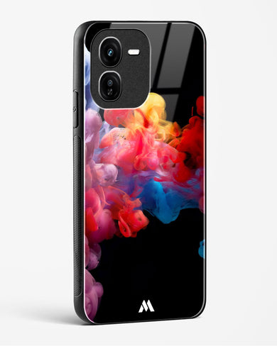 Darker than Night Ink Burst Glass Case Phone Cover (Vivo)