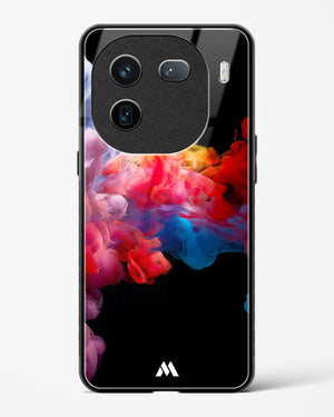 Darker than Night Ink Burst Glass Case Phone Cover (Vivo)