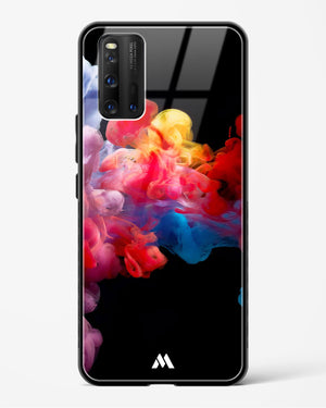 Darker than Night Ink Burst Glass Case Phone Cover (Vivo)