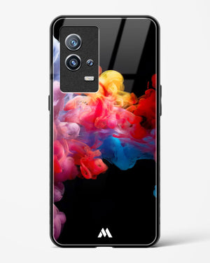 Darker than Night Ink Burst Glass Case Phone Cover-(Vivo)