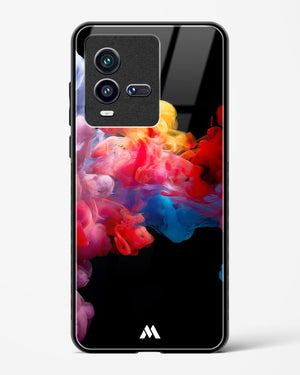 Darker than Night Ink Burst Glass Case Phone Cover-(Vivo)