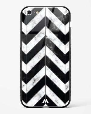 Warrior Stripe Marble Glass Case Phone Cover-(Apple)