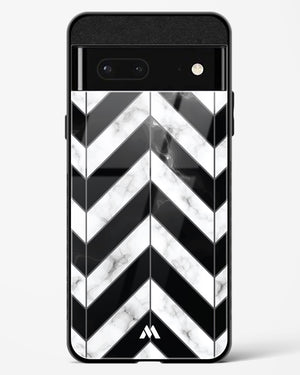 Warrior Stripe Marble Glass Case Phone Cover-(Google)