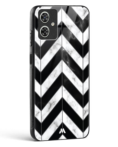 Warrior Stripe Marble Glass Case Phone Cover-(Motorola)