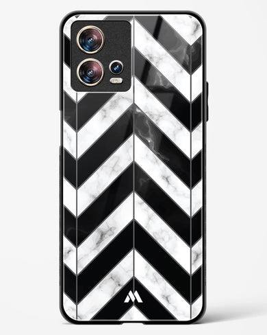 Warrior Stripe Marble Glass Case Phone Cover-(Motorola)