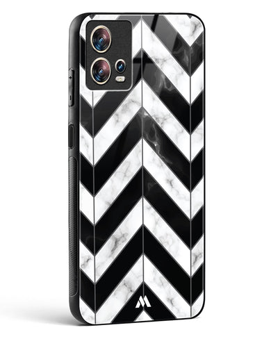 Warrior Stripe Marble Glass Case Phone Cover-(Motorola)