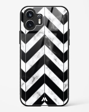 Warrior Stripe Marble Glass Case Phone Cover (Nothing)