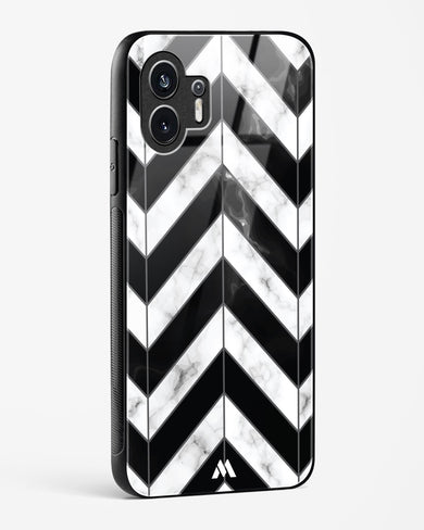 Warrior Stripe Marble Glass Case Phone Cover (Nothing)