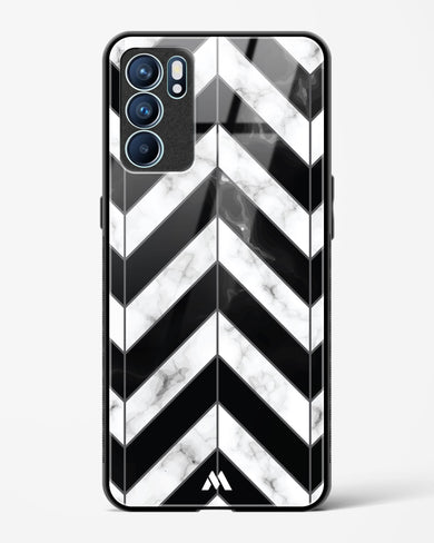 Warrior Stripe Marble Glass Case Phone Cover (Oppo)