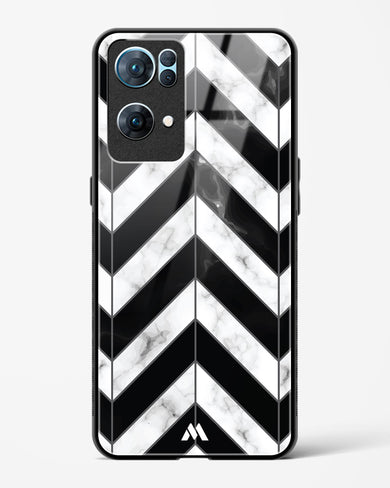 Warrior Stripe Marble Glass Case Phone Cover (Oppo)