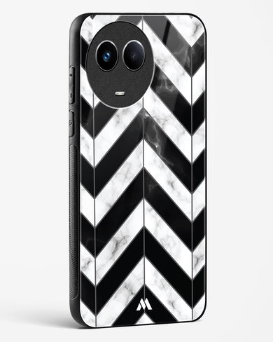 Warrior Stripe Marble Glass Case Phone Cover-(Realme)