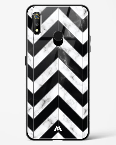 Warrior Stripe Marble Glass Case Phone Cover-(Realme)